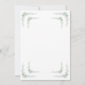  Toile Frans Elegante Huwelijksuitnodiging Kaart (Achterkant)