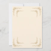 Toile Franse Neutral Wedding Invitation Kaart (Achterkant)