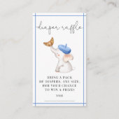 Toile French Pink Girl Baby shower Diaper Raffle E Informatiekaartje (Voorkant)