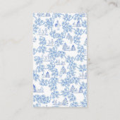 Toile French roze Girl Baby shower Books for Baby Informatiekaartje (Achterkant)