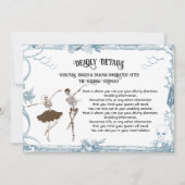 Toile Halloween Gotisch skelet Details Info Kaart (Voorkant)