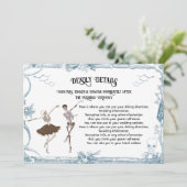 Toile Halloween Gotisch skelet Details Info Kaart (Staand voorkant)