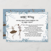 Toile Halloween Gotisch skelet Details Info Kaart (Voorkant / Achterkant)