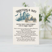 Toile Halloween Skeleton Rij richtingen info Kaart (Staand voorkant)