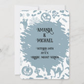 Toile Halloween Sla de datum Foto Kaart (Achterkant)