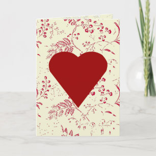 Toile Heart Valentijn Feestdagen Kaart