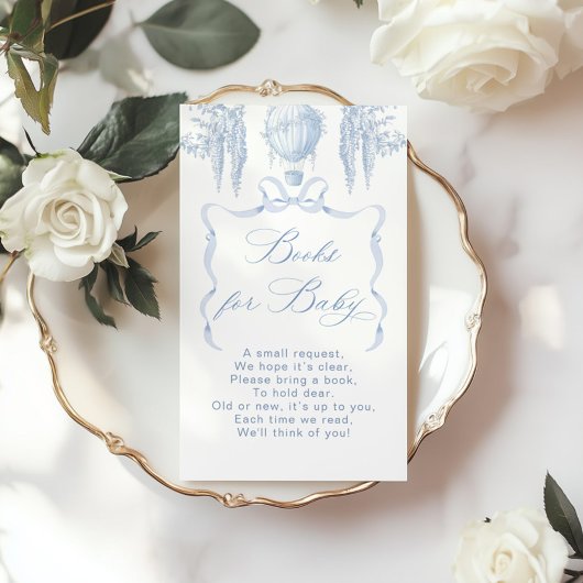 Toile heteluchtballon boeg Boeken voor baby ticket Informatiekaartje