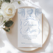 Toile heteluchtballon boog Luier verloting ticket Informatiekaartje