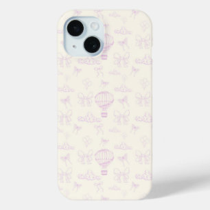Toile Heteluchtballon En Strikken Naadloos Patroon iPhone 15 Case