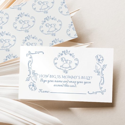 Toile Hoe groot is mommys buik  lijst Informatiekaartje