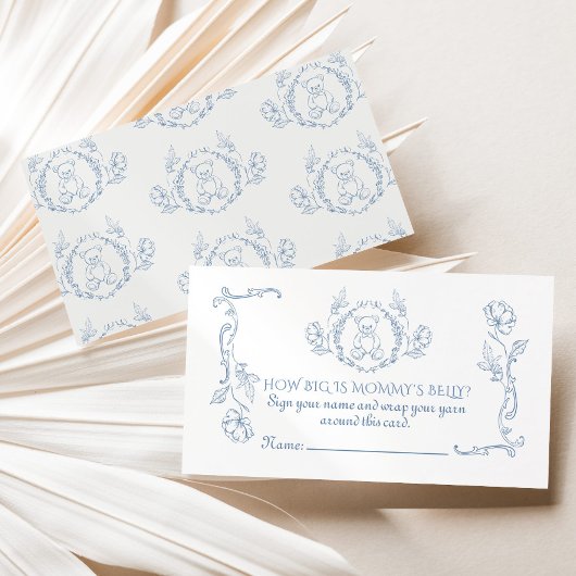 Toile Hoe groot is mommys buik  lijst Informatiekaartje