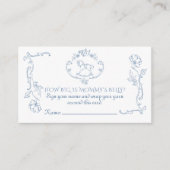 Toile Hoe groot is mommys buik  lijst Informatiekaartje (Voorkant)