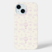Toile Hot Air-Balloon And Bows Seamless Pattern Case-Mate iPhone Case (Achterkant)