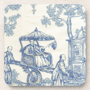 Toile in Blue & White Bier Onderzetter