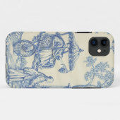 Toile in Blue & White Case-Mate iPhone Case (Achterkant (horizontaal))