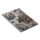 Toile in zwart-wit notitieboek (Rechterzijde)