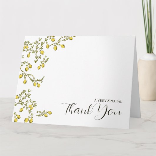 Toile Lemon Branch Dank u kaart (Voorkant)