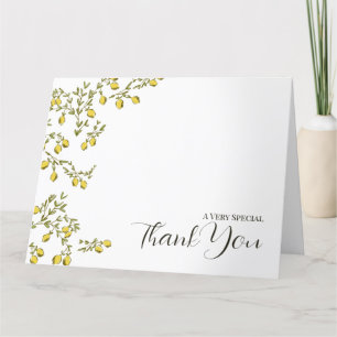 Toile Lemon Branch Dank u kaart