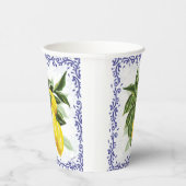 Toile Lemons Paper Cups Papieren Bekers (Rechts)