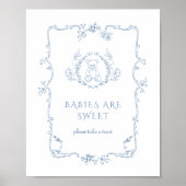 Toile  lijst Baby's zijn lieve teddybeer Poster (Voorkant)