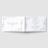 Toile  lijst Chinoiserie Baby shower Gastenboek (Volledig)