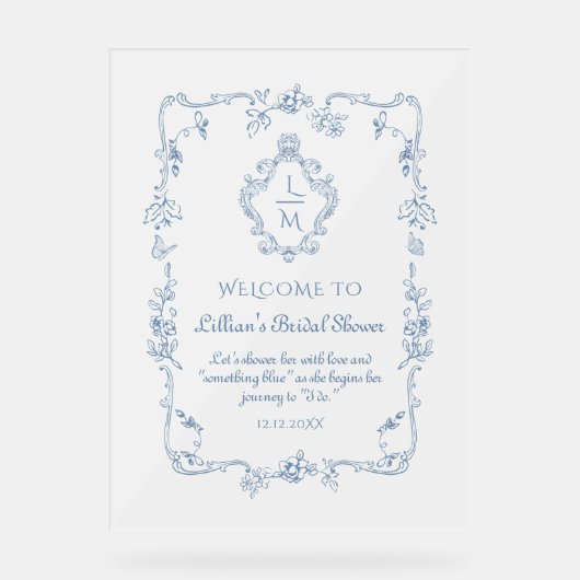 Toile  lijst Crest Vrijgezellenfeest Welkom Acryl Bord (Voorkant)