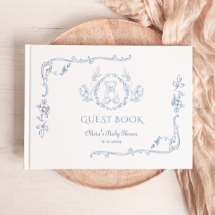 Toile  lijst Teddybeer Baby shower Gastenboek