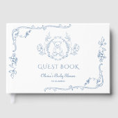 Toile lijst Teddybeer Baby shower Gastenboek (Voorkant)