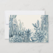 Toile Little Cowboy Teddy Bear Luier Raffle Kaart (Achterkant)