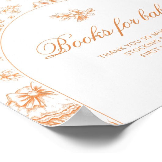 Toile Little Cutie genderneutraal Boeken voor baby Poster (Hoek)