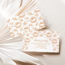 Toile Little Cutie Pie Boeken voor baby arch Informatiekaartje