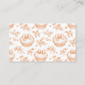 Toile Little Cutie Pie Boeken voor baby arch Informatiekaartje (Achterkant)