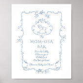 Toile Momosa bar lijst Bubbly bar Poster (Voorkant)