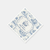 Toile Nautical Baby shower Servet (Hoek)