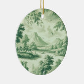 Toile Nostalgische Charme Scène Keramisch Ornament (Rechts)
