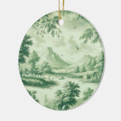 Toile Nostalgische Charme Scène Keramisch Ornament (Links)