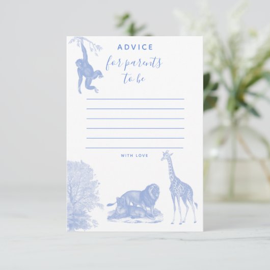 Toile Oerwoud Animal Safari baby shower Advies Kaa Bedankkaart