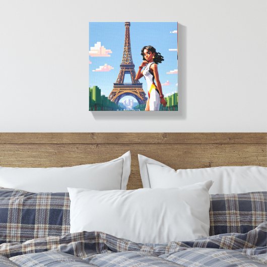 Toile (Olympische Spelen 2024) Canvas Afdruk (Insitu (Slaapkamer))