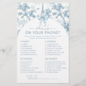 Toile Paris wat is er op je telefoon bruidsspel (Voorkant)