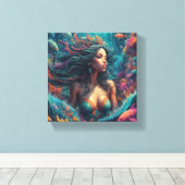 Toile (Pensive) Canvas Afdruk (Insitu (Houten vloer))