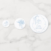 Toile Peter the Rabbit Beatrix Baby Shower Confetti (Achterkanten)