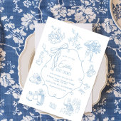 Toile Peter the Rabbit Beatrix Baby Shower Kaart