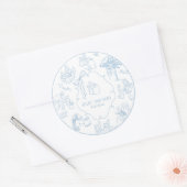 Toile Peter the Rabbit Beatrix Baby Shower Ronde Sticker (Envelop)