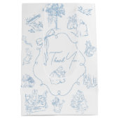 Toile Peter the Rabbit Beatrix Baby Shower Thank Medium Cadeauzakje (Achterkant)
