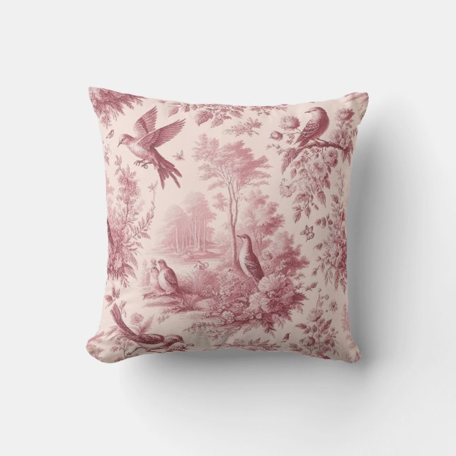 Toile Pink  Kussen (Voorkant)