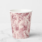 Toile Pink Papieren Bekers (Links)