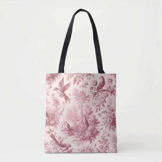 Toile Pink  Tote Bag (Voorkant)