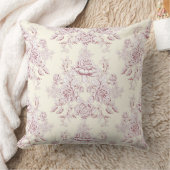 Toile pioen, midden herhalen, patroon, pastel kleu kussen (Deken)