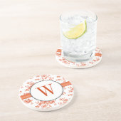 Toile Red Roses Monogram Onderzetter (Zijkant)