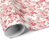 Toile Roses Cadeaupapier (Rol Hoek)